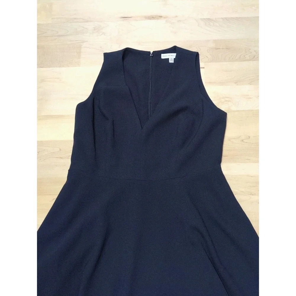 Dress The Population Catalina‎ Dress Navy Blue Sz XXL Sleeveless Fit And Flare - Picture 5 of 12